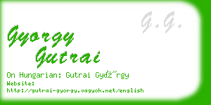 gyorgy gutrai business card